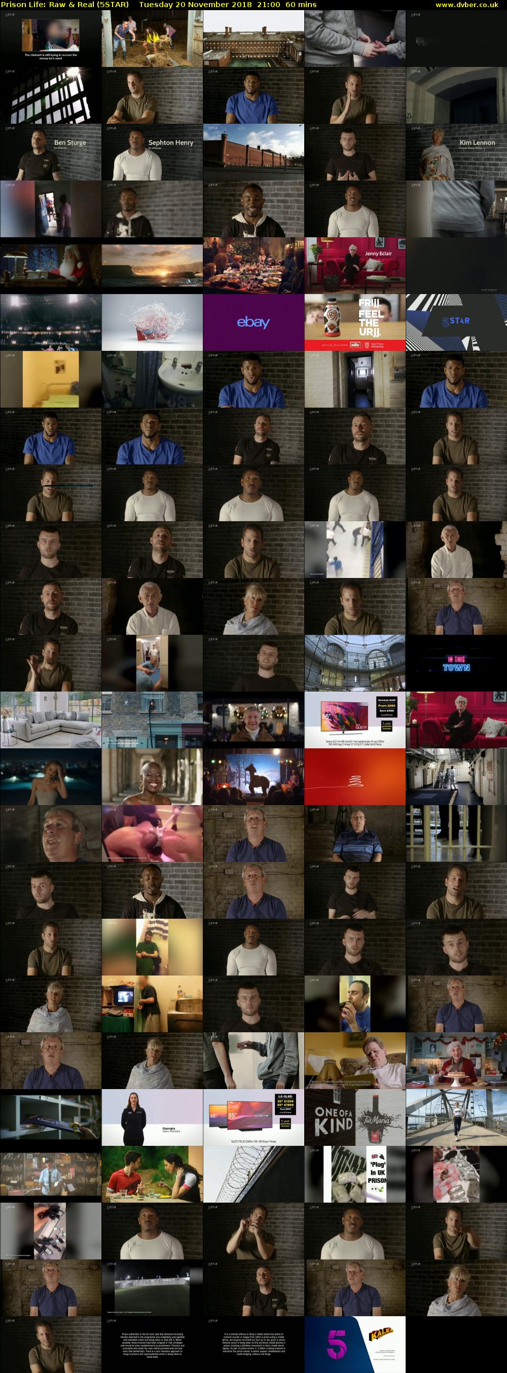 Prison Life: Raw & Real (5STAR) Tuesday 20 November 2018 21:00 - 22:00