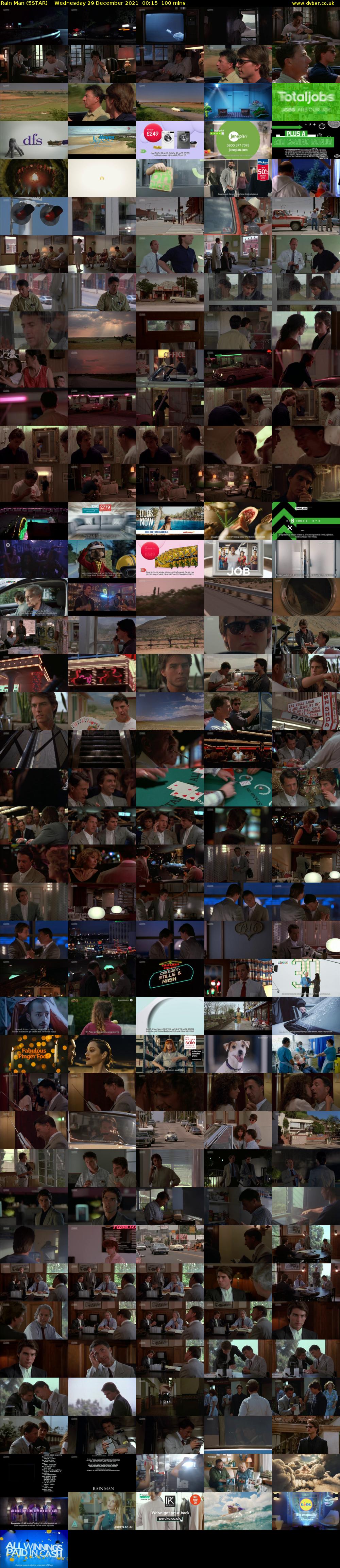 Rain Man (5STAR) Wednesday 29 December 2021 00:15 - 01:55