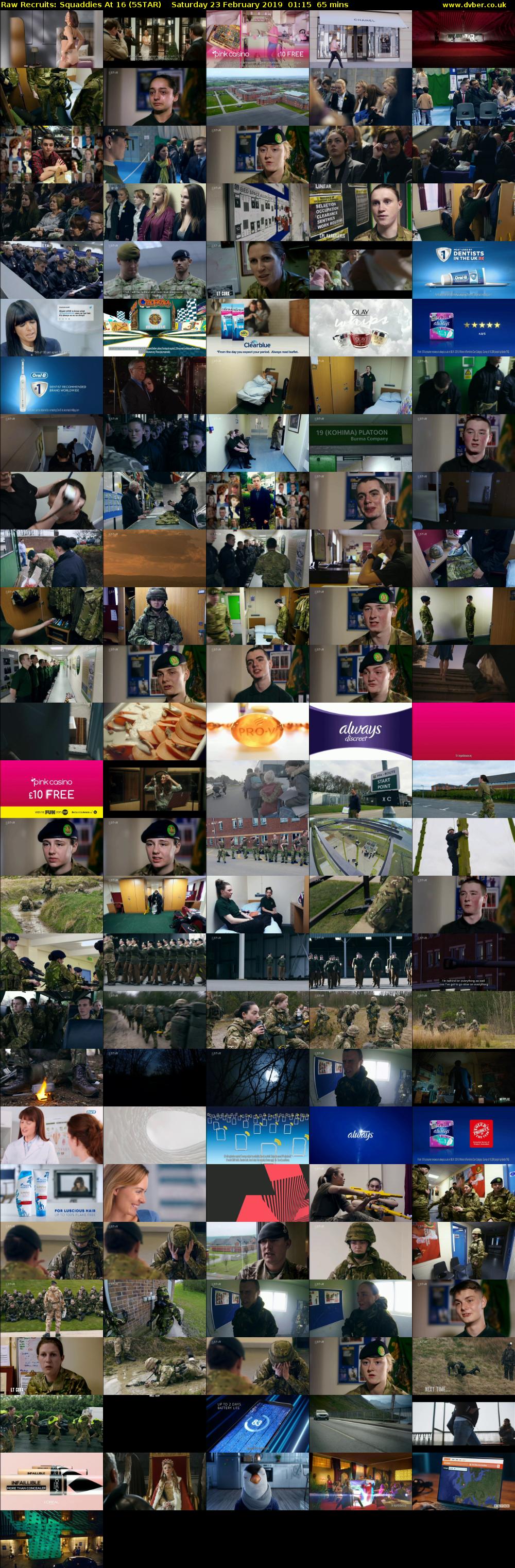 Raw Recruits: Squaddies At 16 (5STAR) Saturday 23 February 2019 01:15 - 02:20