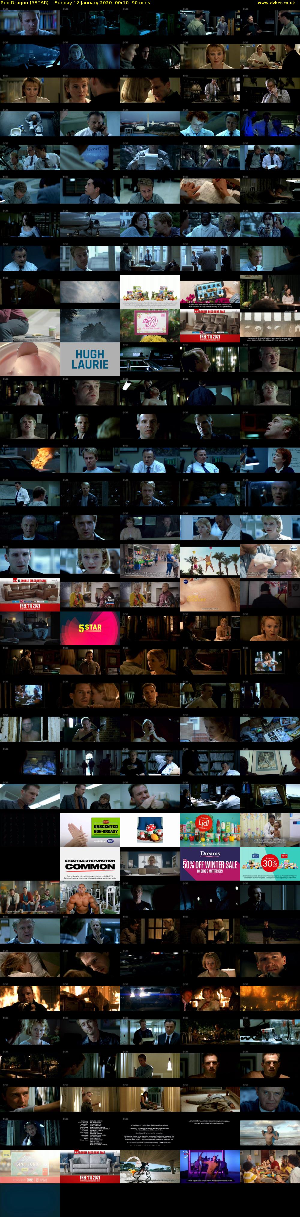 Red Dragon (5STAR) Sunday 12 January 2020 00:10 - 01:40
