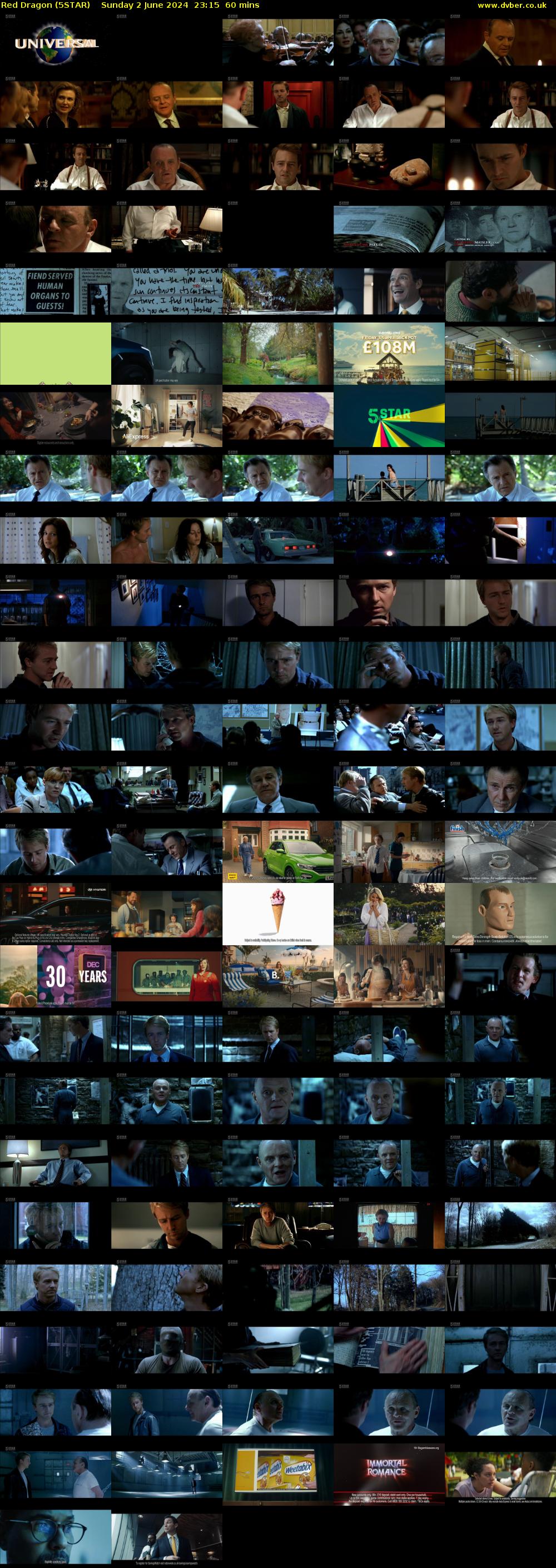 Red Dragon (5STAR) Sunday 2 June 2024 23:15 - 00:15