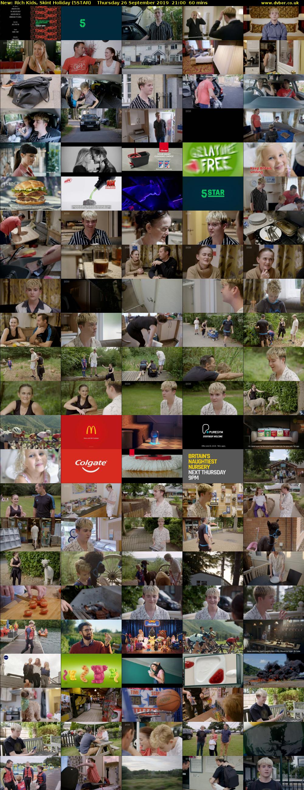 Rich Kids, Skint Holiday (5STAR) Thursday 26 September 2019 21:00 - 22:00