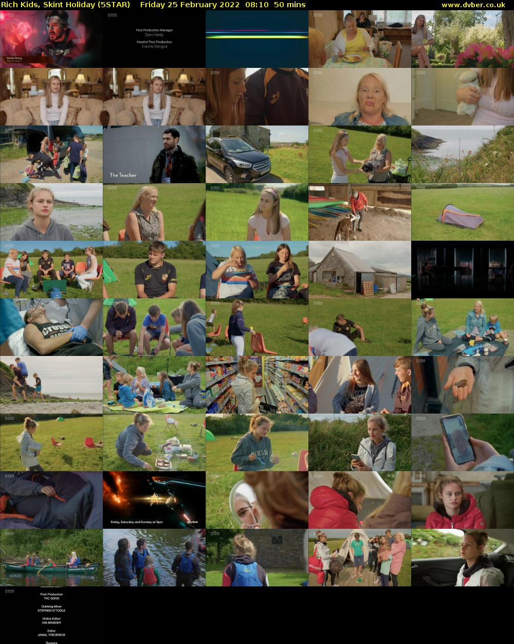 Rich Kids, Skint Holiday (5STAR) Friday 25 February 2022 08:10 - 09:00