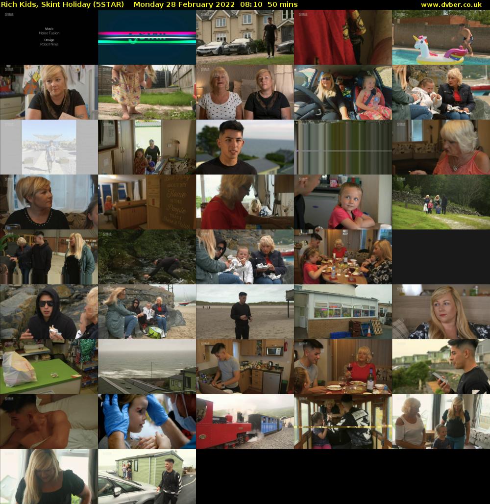 Rich Kids, Skint Holiday (5STAR) Monday 28 February 2022 08:10 - 09:00