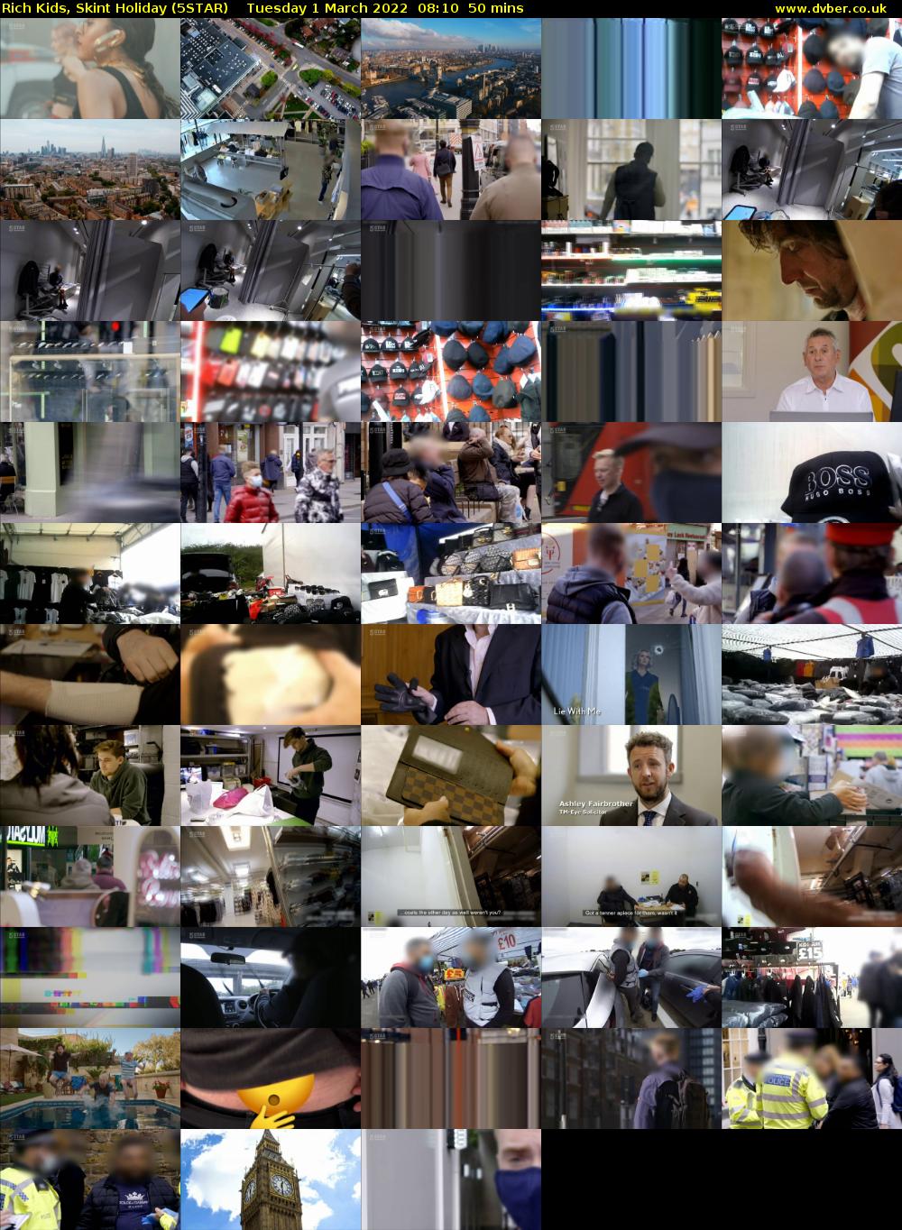 Rich Kids, Skint Holiday (5STAR) Tuesday 1 March 2022 08:10 - 09:00