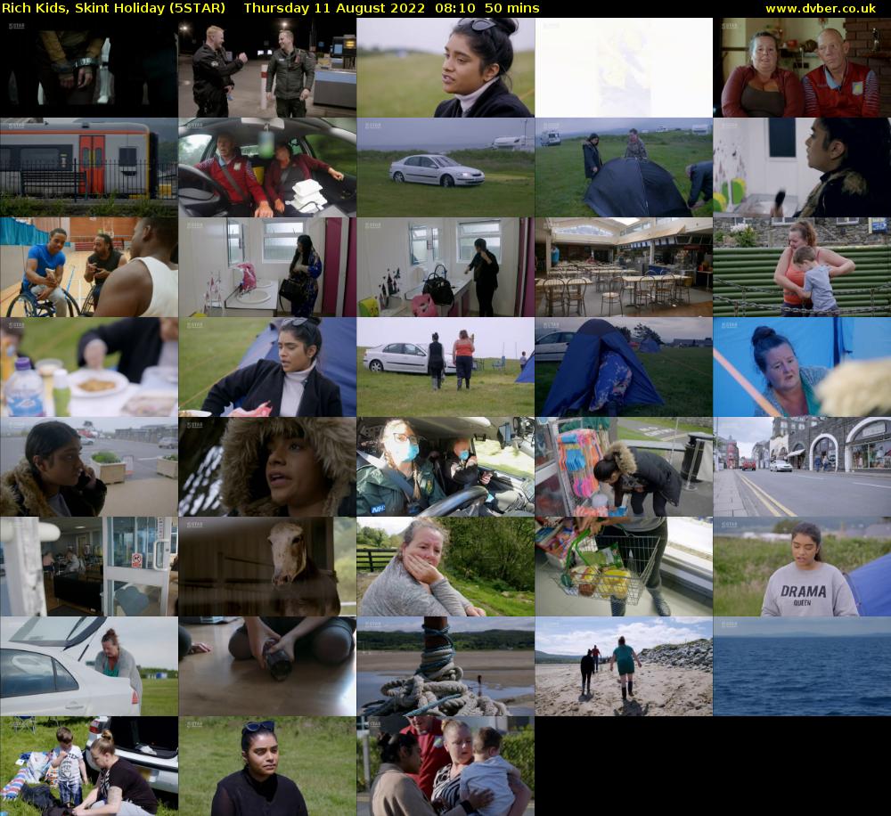 Rich Kids, Skint Holiday (5STAR) Thursday 11 August 2022 08:10 - 09:00