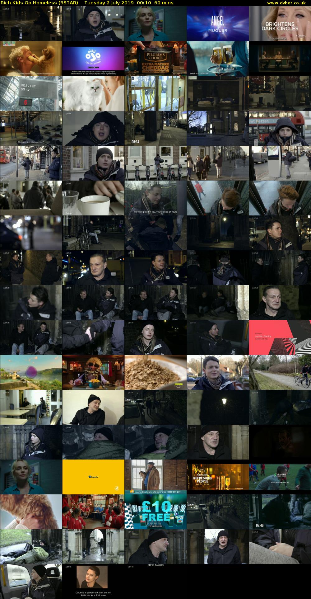 Rich Kids Go Homeless (5STAR) Tuesday 2 July 2019 00:10 - 01:10