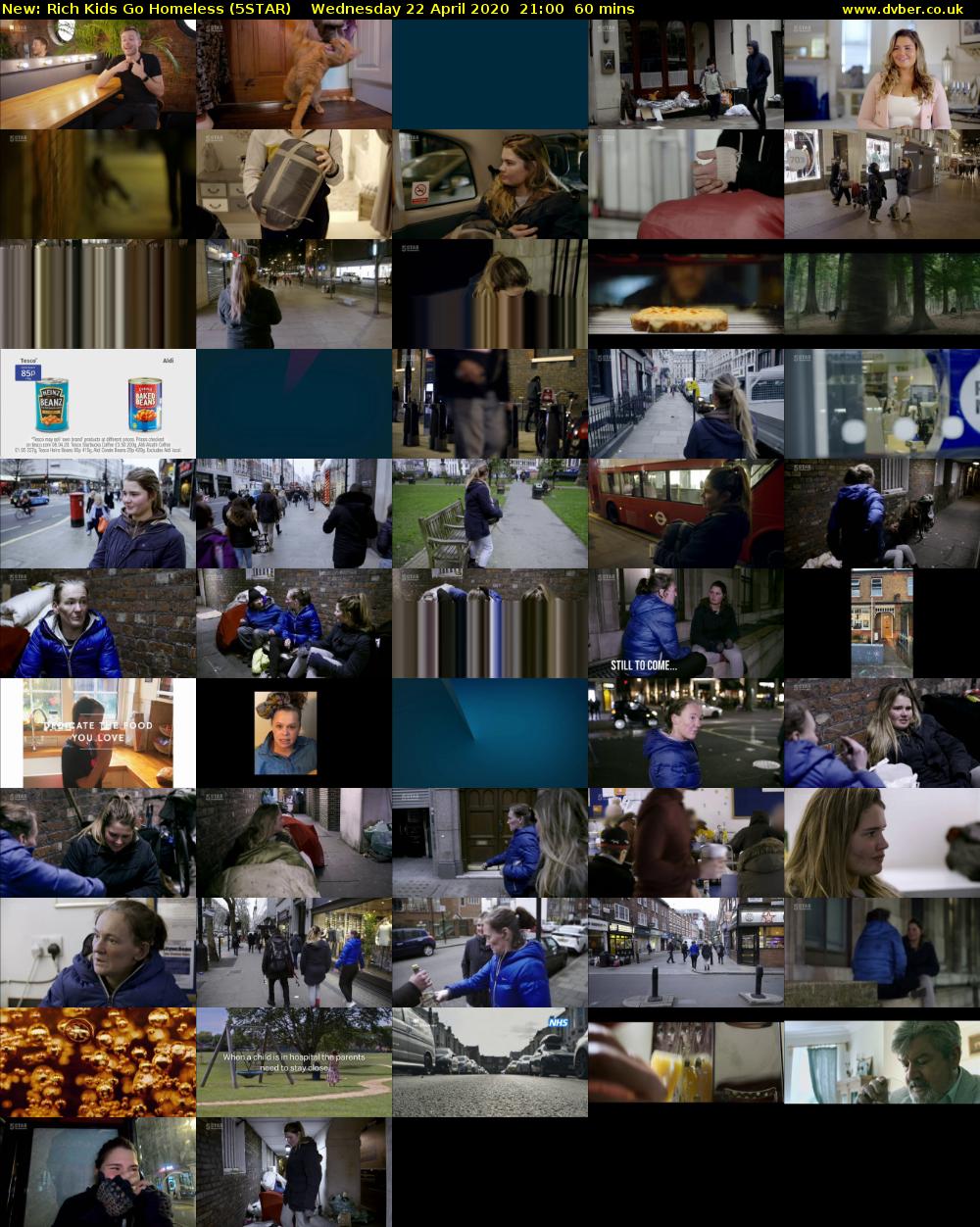 Rich Kids Go Homeless (5STAR) Wednesday 22 April 2020 21:00 - 22:00
