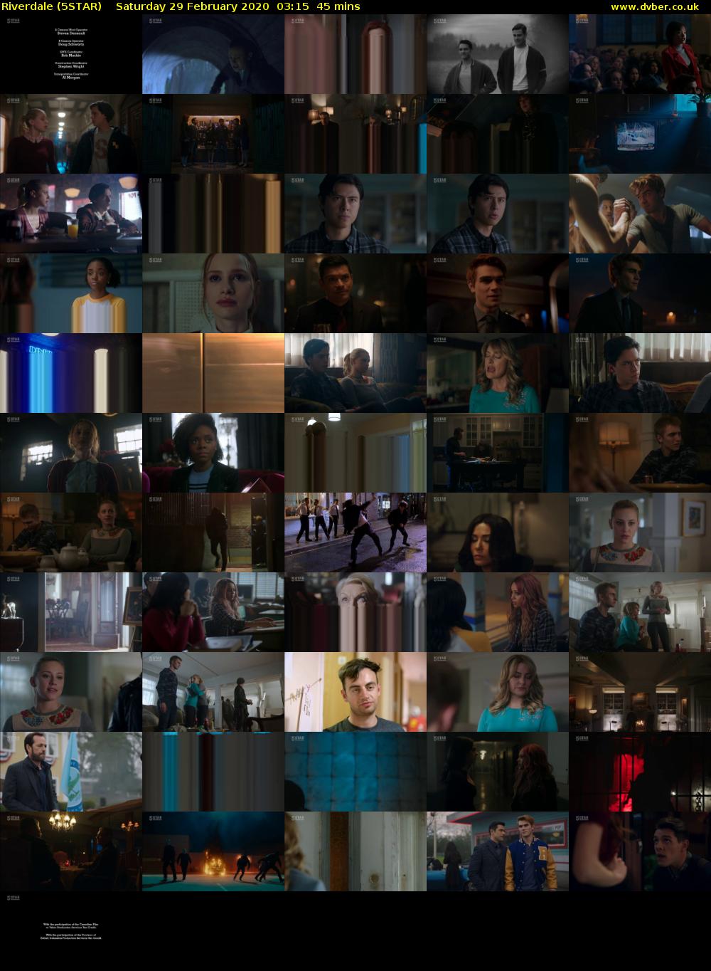 Riverdale (5STAR) Saturday 29 February 2020 03:15 - 04:00