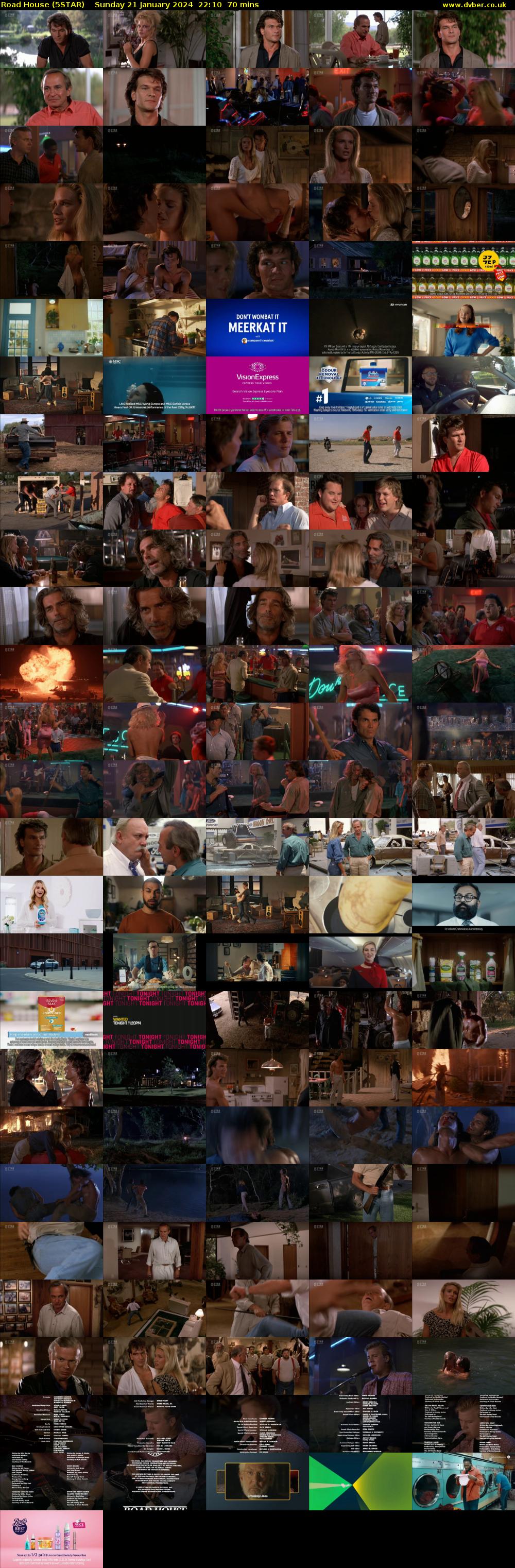 Road House (5STAR) Sunday 21 January 2024 22:10 - 23:20