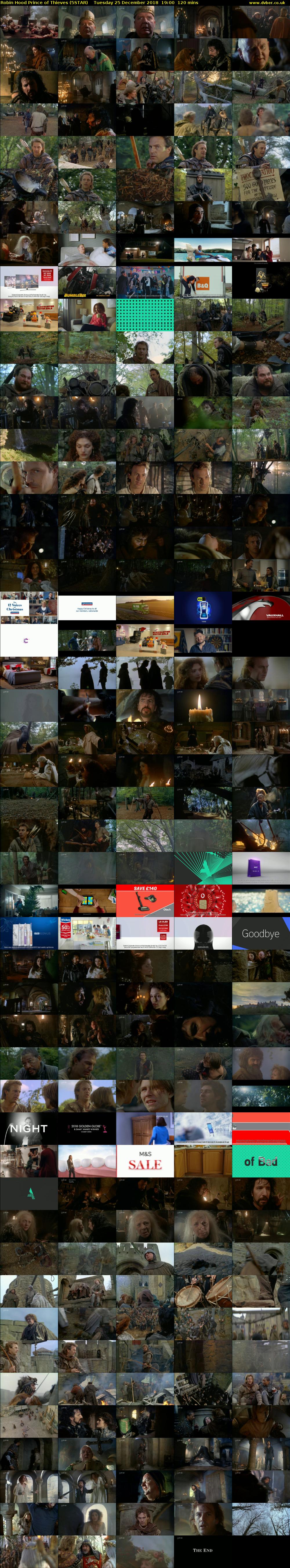 Robin Hood Prince of Thieves (5STAR) Tuesday 25 December 2018 19:00 - 21:00