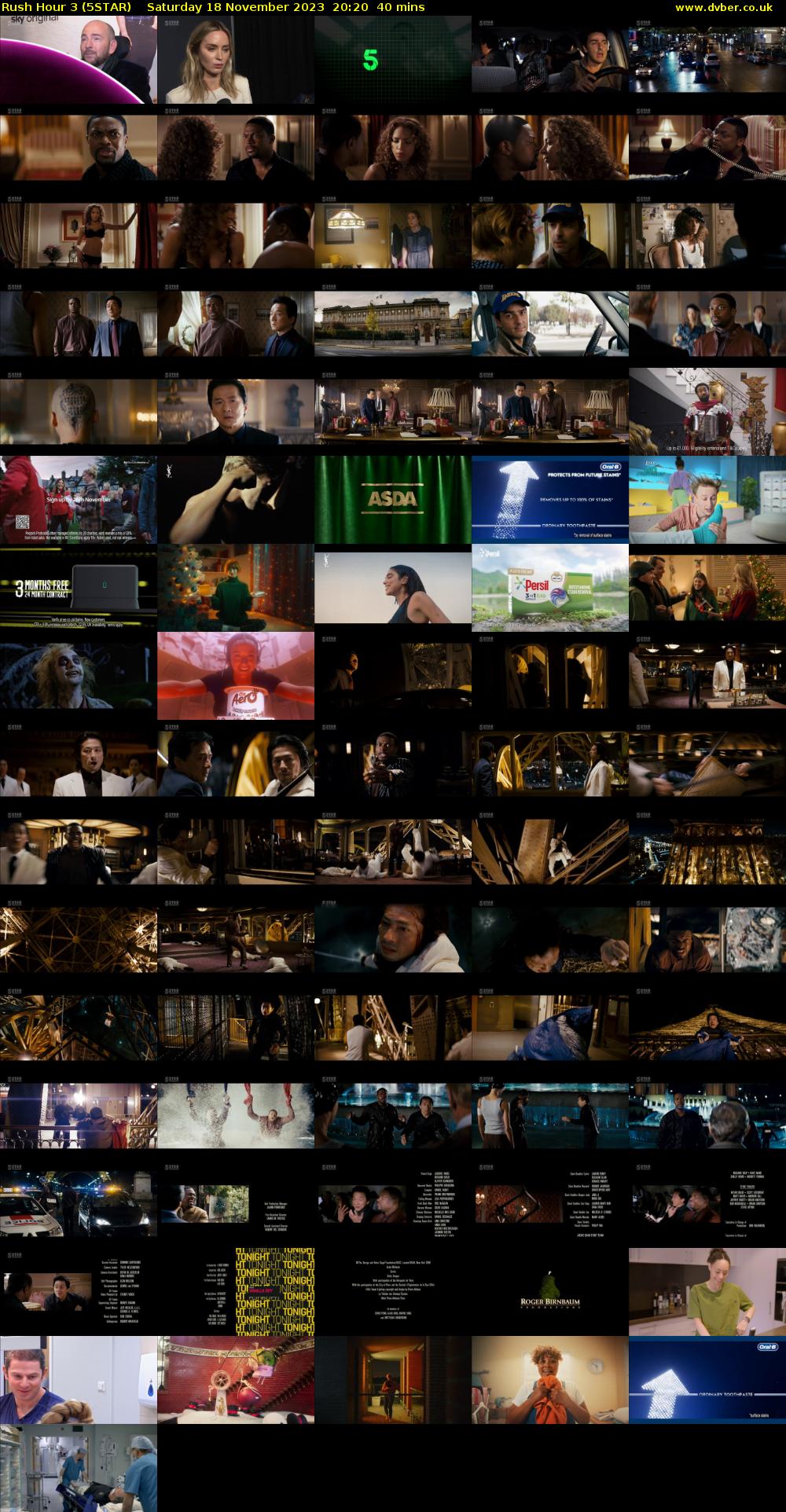 Rush Hour 3 (5STAR) Saturday 18 November 2023 20:20 - 21:00