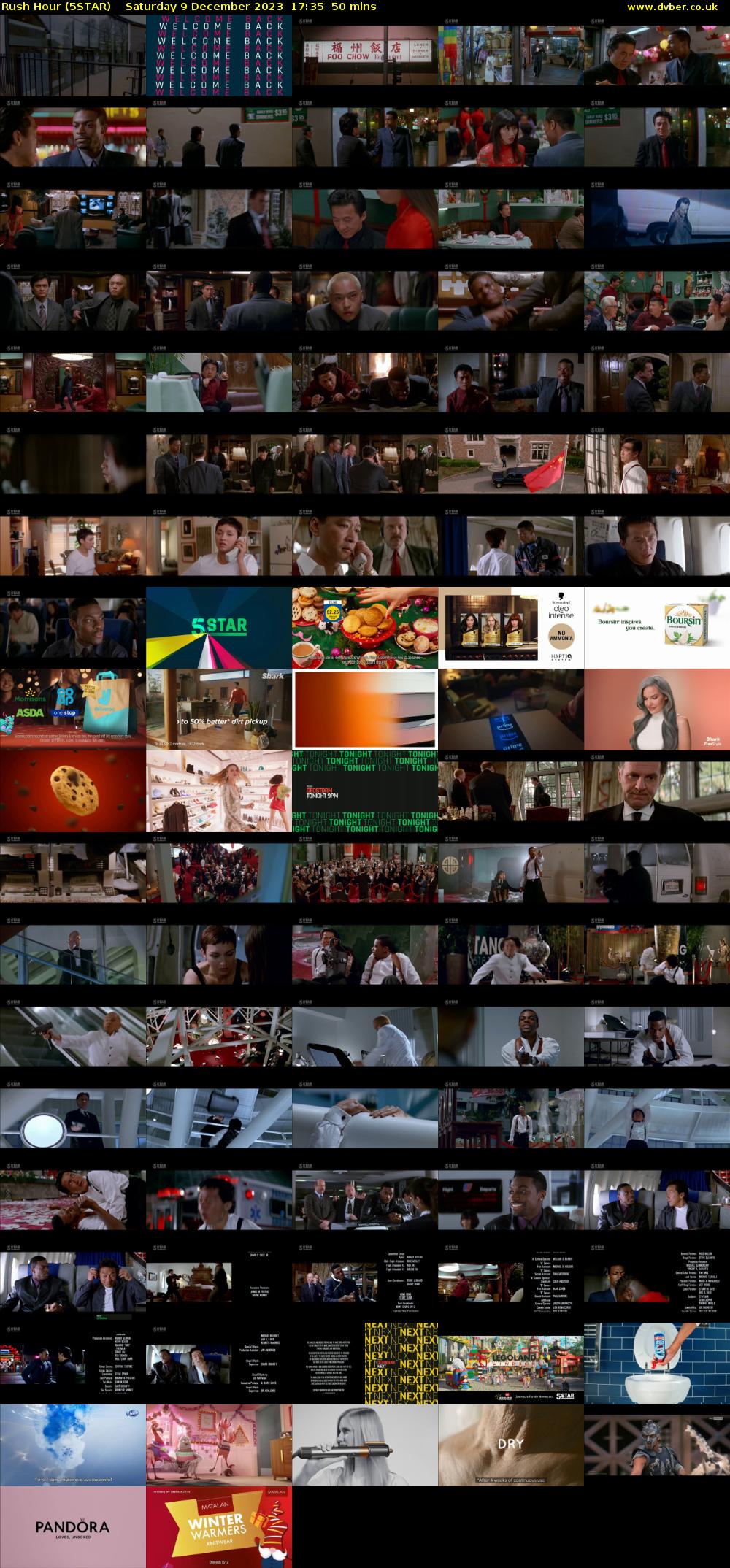 Rush Hour (5STAR) Saturday 9 December 2023 17:35 - 18:25