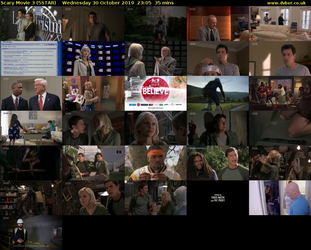Scary Movie 3 (5STAR) Wednesday 30 October 2019 23:05 - 23:40