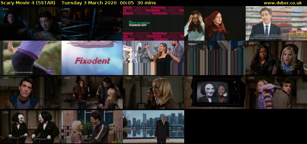 Scary Movie 4 (5STAR) Tuesday 3 March 2020 00:05 - 00:35