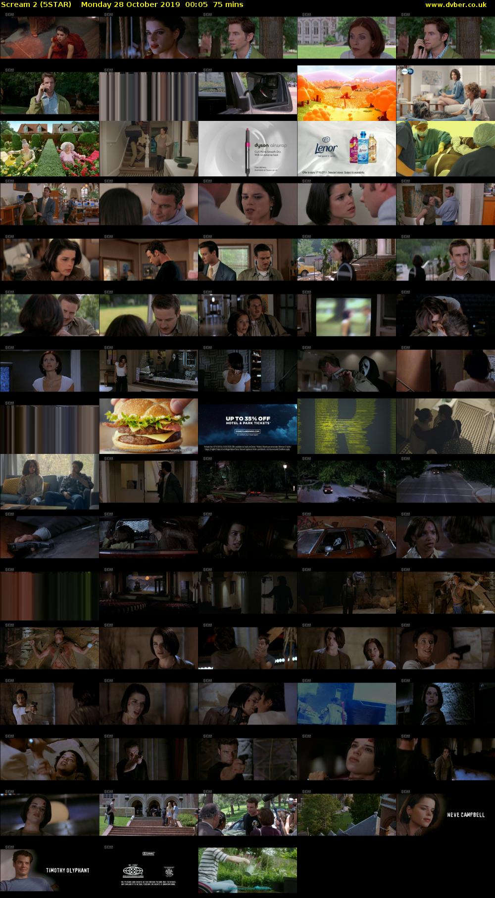 Scream 2 (5STAR) Monday 28 October 2019 00:05 - 01:20