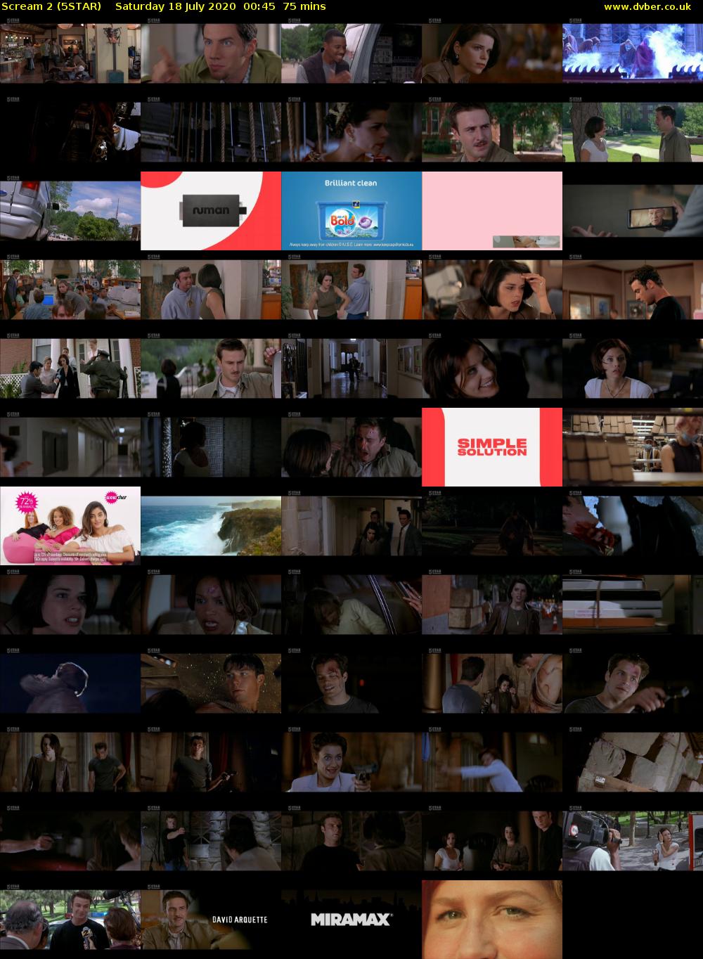 Scream 2 (5STAR) Saturday 18 July 2020 00:45 - 02:00