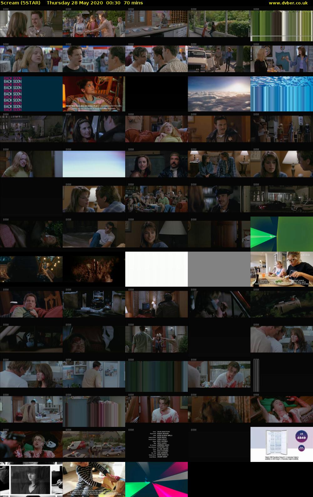Scream (5STAR) Thursday 28 May 2020 00:30 - 01:40