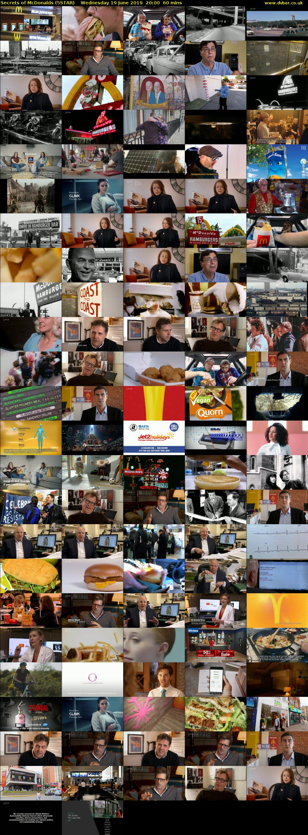 Secrets Of McDonalds (5STAR) Wednesday 19 June 2019 20:00 - 21:00