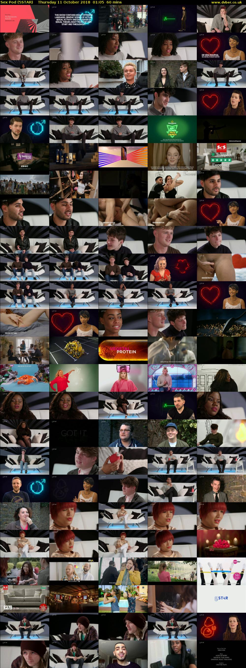 Sex Pod (5STAR) Thursday 11 October 2018 01:05 - 02:05