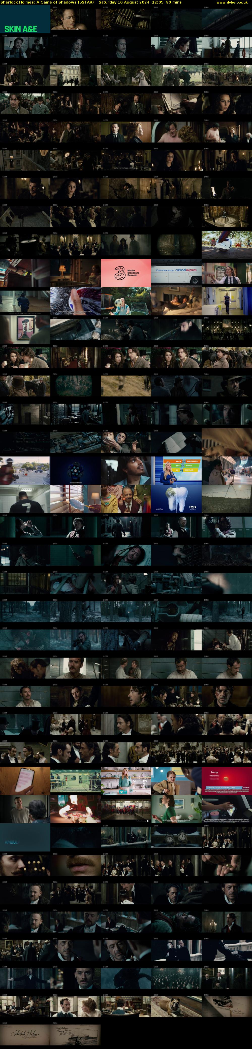 Sherlock Holmes: A Game of Shadows (5STAR) Saturday 10 August 2024 22:05 - 23:35
