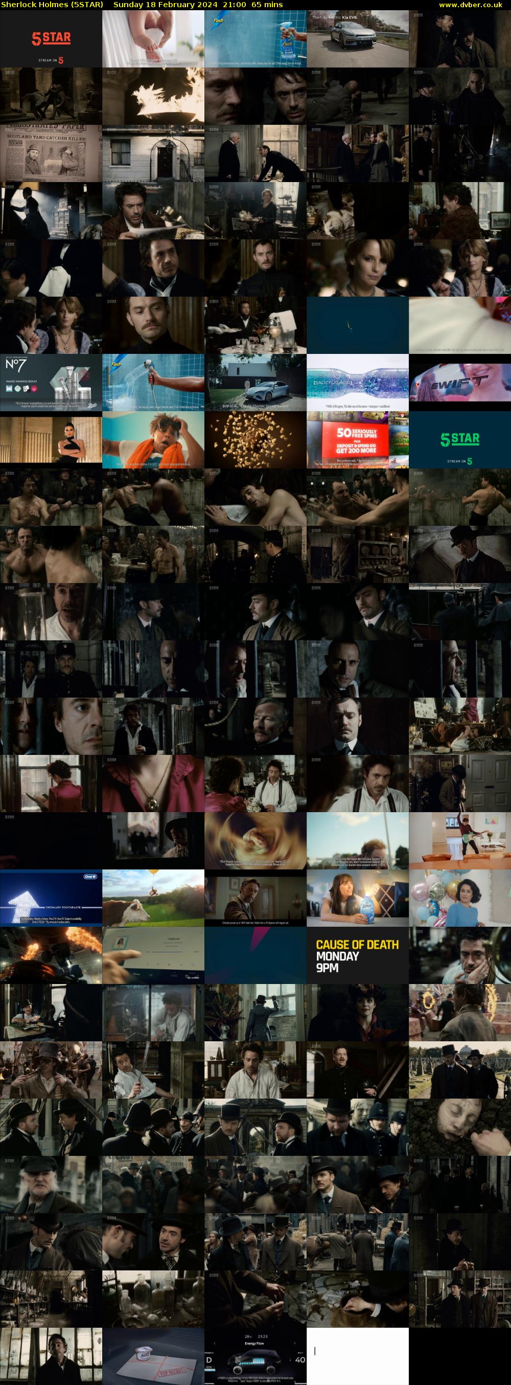 Sherlock Holmes (5STAR) Sunday 18 February 2024 21:00 - 22:05