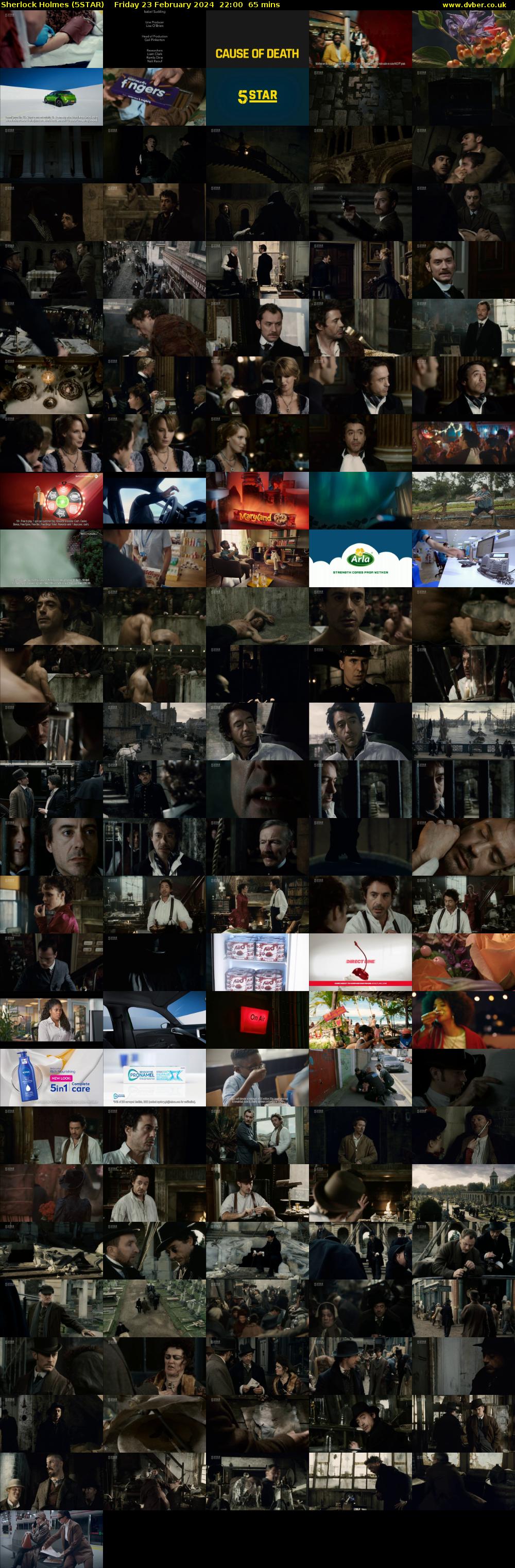 Sherlock Holmes (5STAR) Friday 23 February 2024 22:00 - 23:05