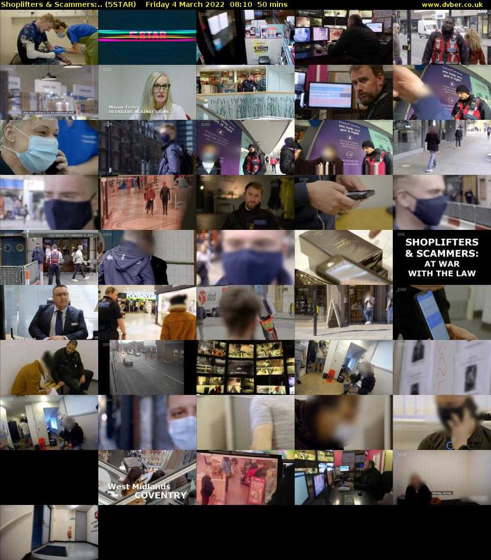 Shoplifters & Scammers:.. (5STAR) Friday 4 March 2022 08:10 - 09:00