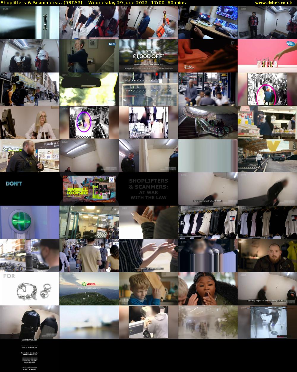 Shoplifters & Scammers:.. (5STAR) Wednesday 29 June 2022 17:00 - 18:00