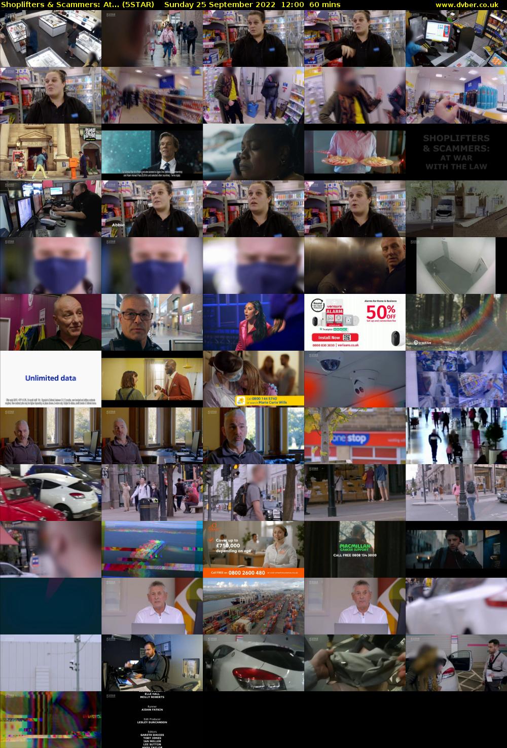 Shoplifters & Scammers: At... (5STAR) Sunday 25 September 2022 12:00 - 13:00