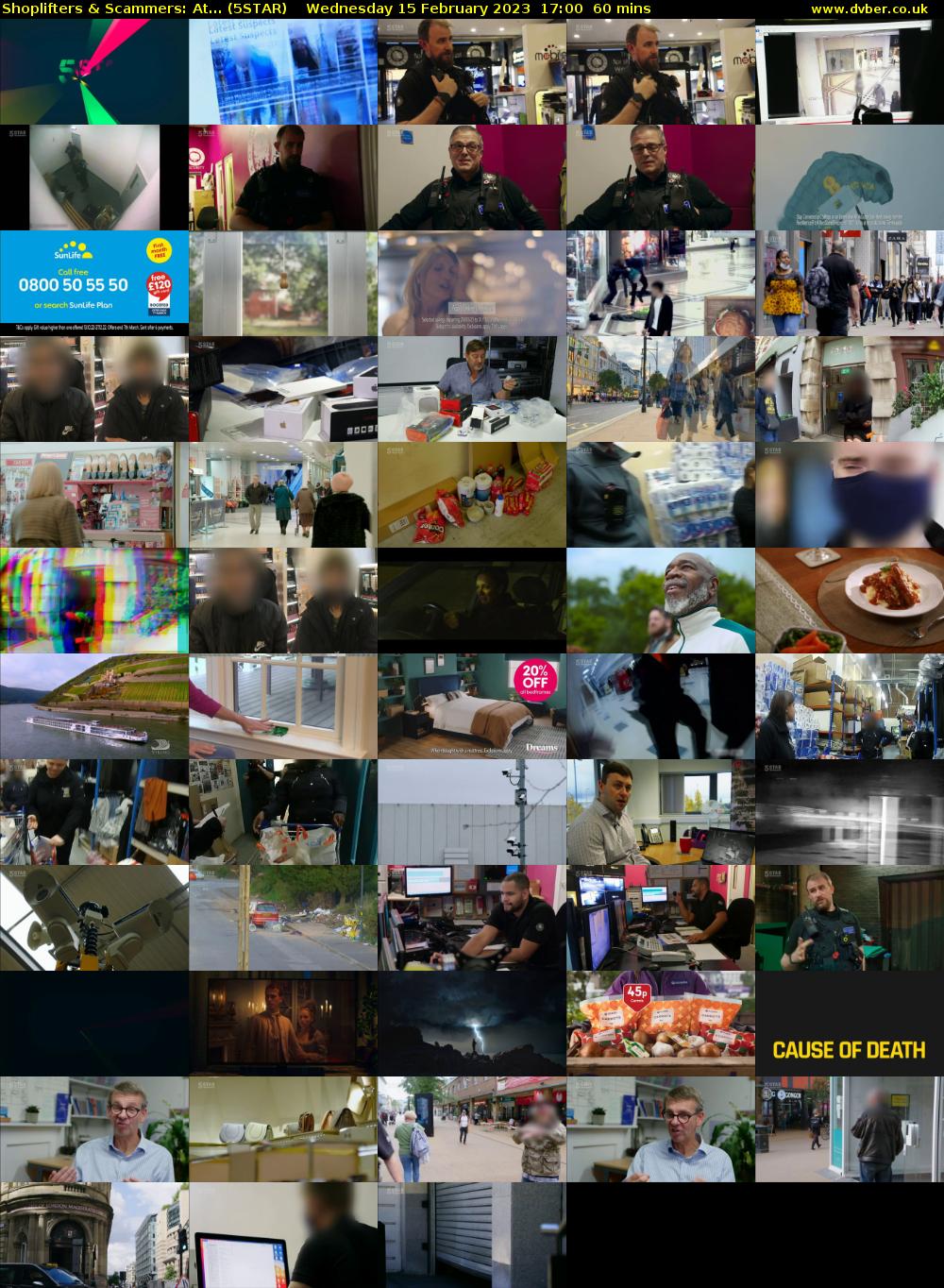 Shoplifters & Scammers: At... (5STAR) Wednesday 15 February 2023 17:00 - 18:00