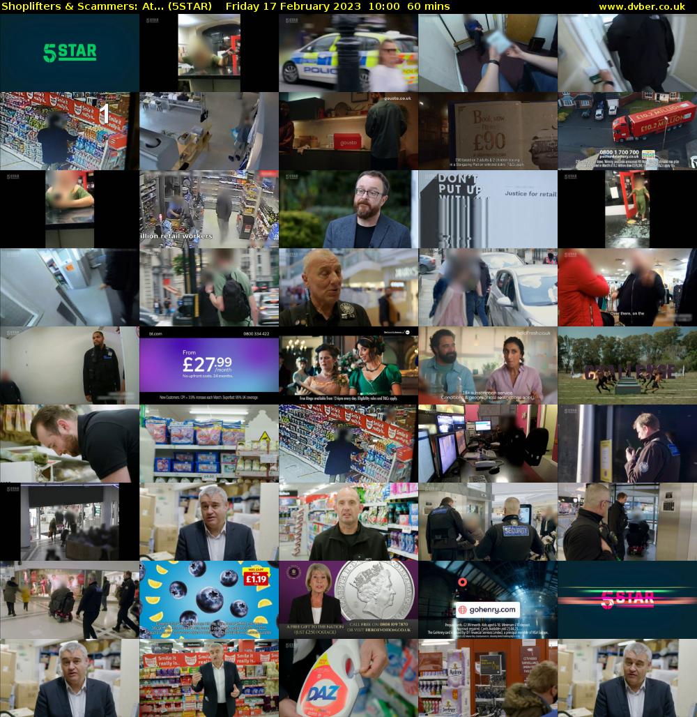 Shoplifters & Scammers: At... (5STAR) Friday 17 February 2023 10:00 - 11:00