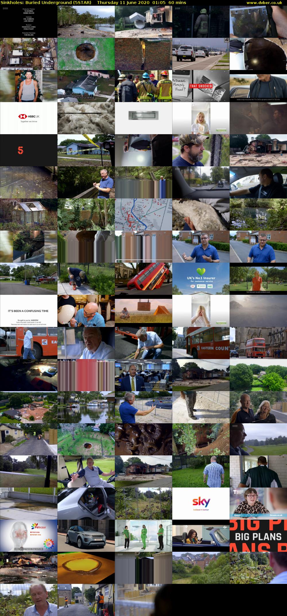 Sinkholes: Buried Underground (5STAR) Thursday 11 June 2020 01:05 - 02:05