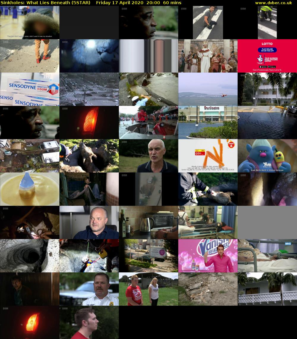 Sinkholes: What Lies Beneath (5STAR) Friday 17 April 2020 20:00 - 21:00