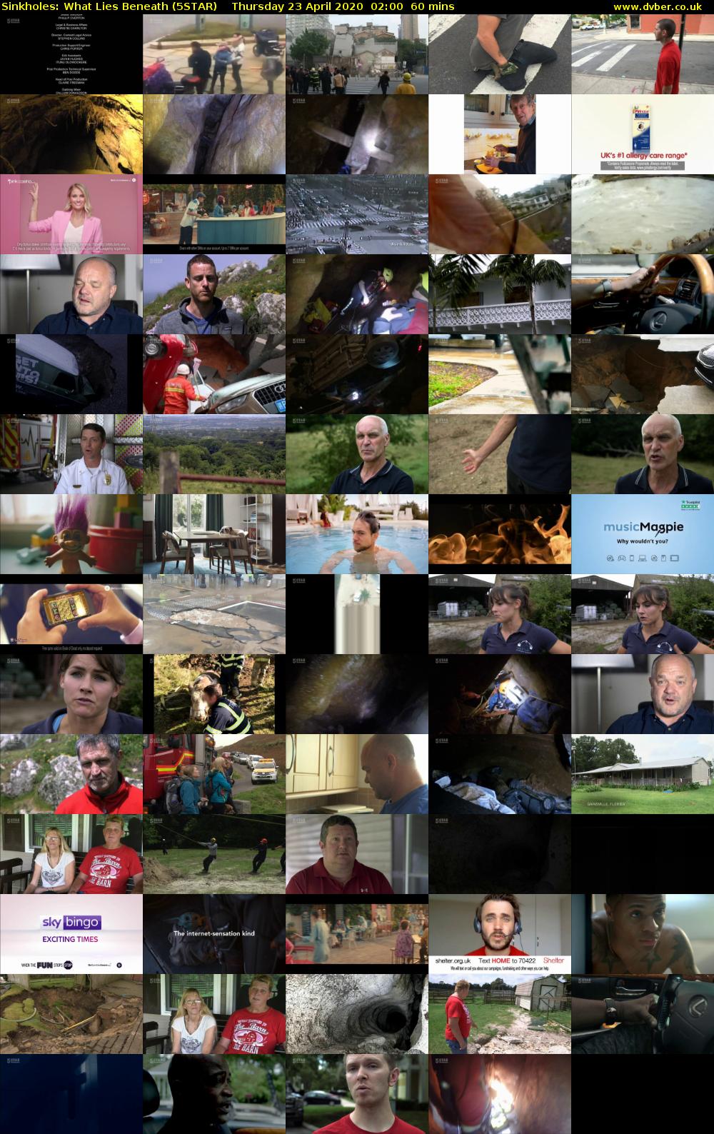 Sinkholes: What Lies Beneath (5STAR) Thursday 23 April 2020 02:00 - 03:00