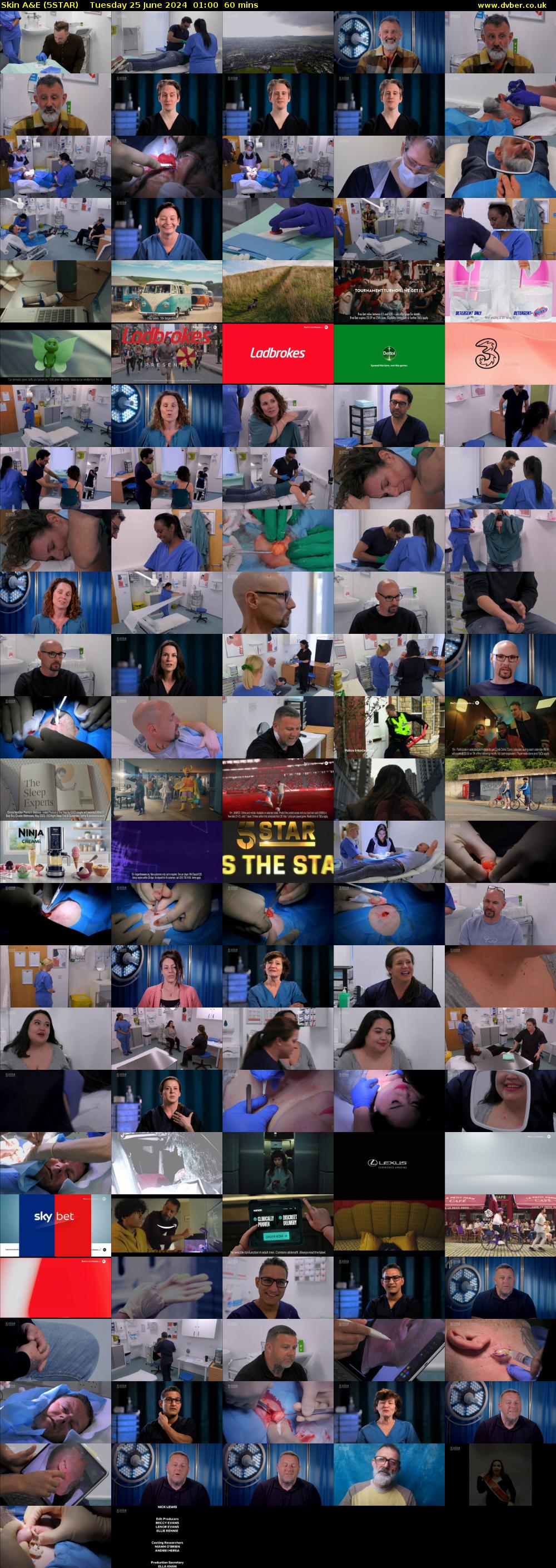 Skin A&E (5STAR) Tuesday 25 June 2024 01:00 - 02:00