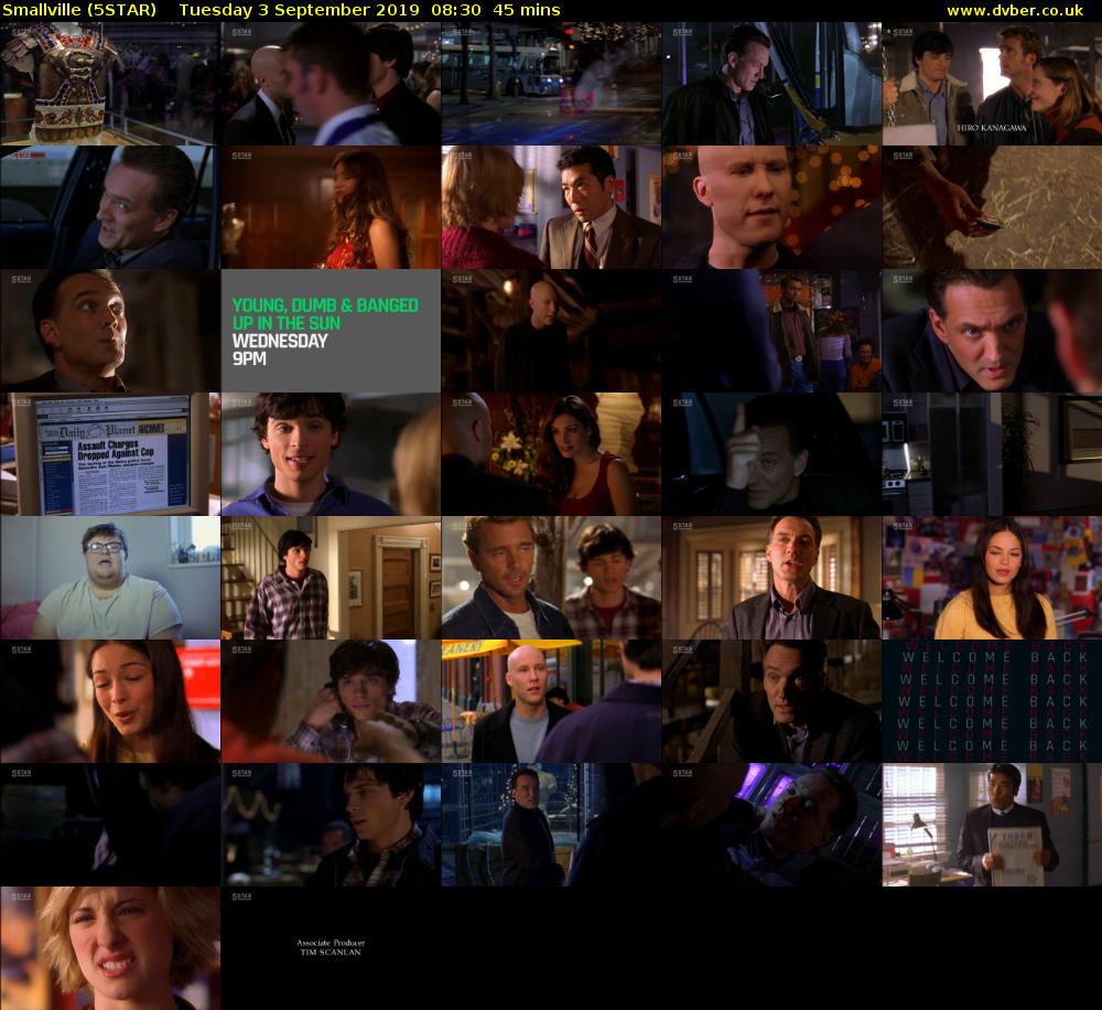 Smallville (5STAR) Tuesday 3 September 2019 08:30 - 09:15