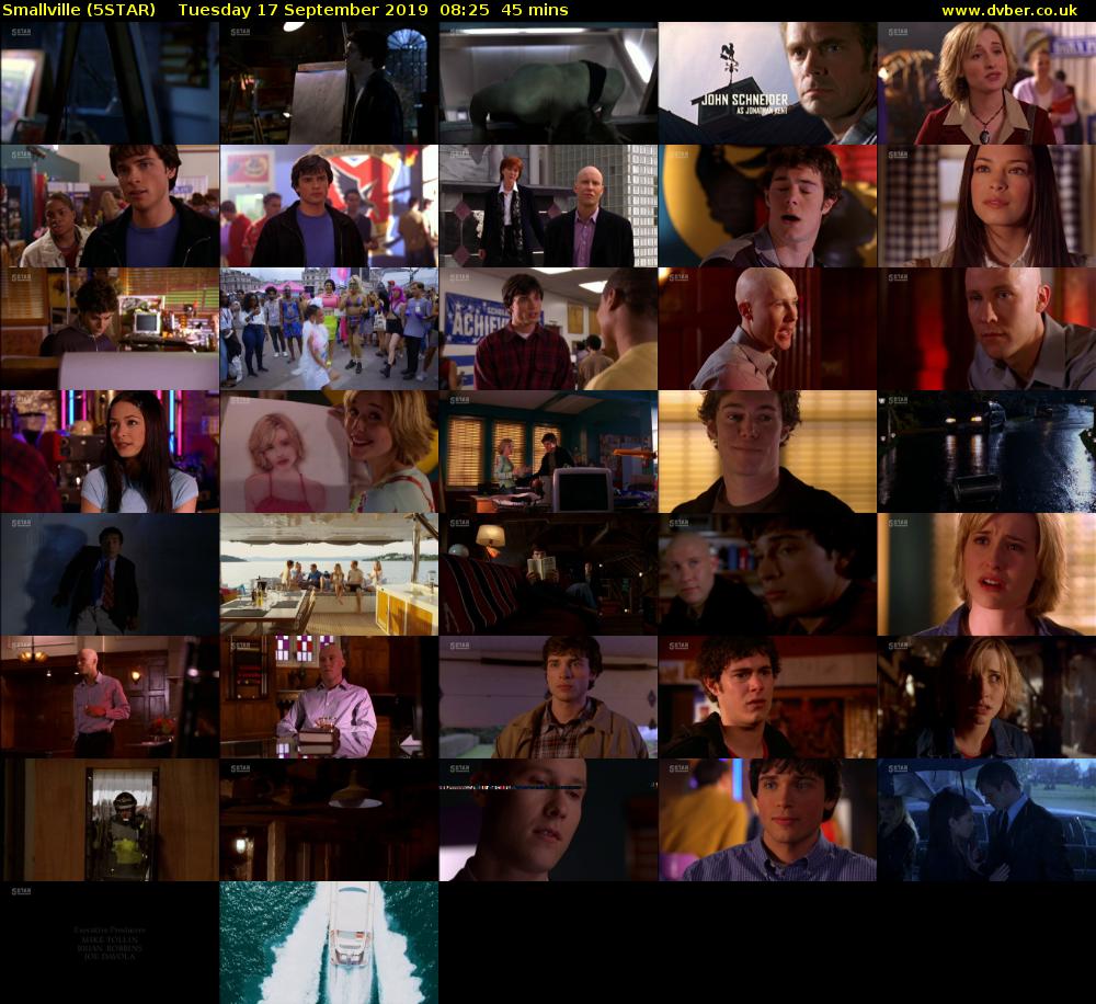 Smallville (5STAR) Tuesday 17 September 2019 08:25 - 09:10