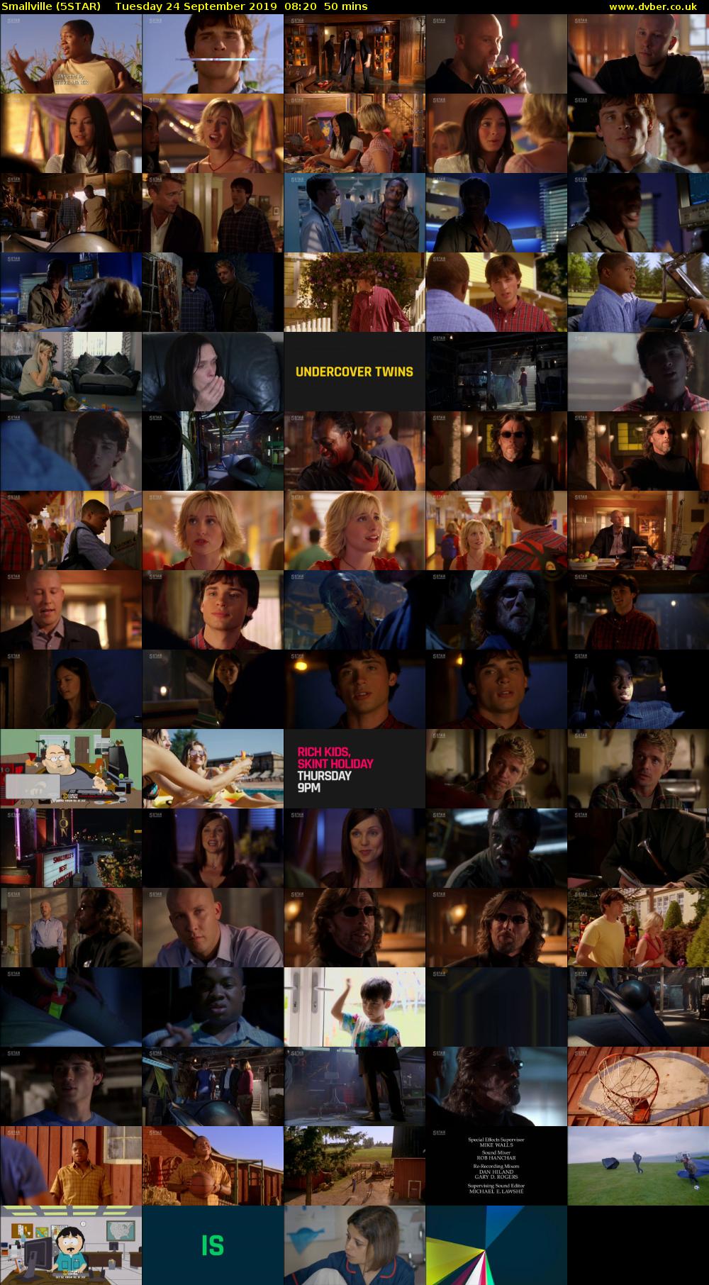 Smallville (5STAR) Tuesday 24 September 2019 08:20 - 09:10