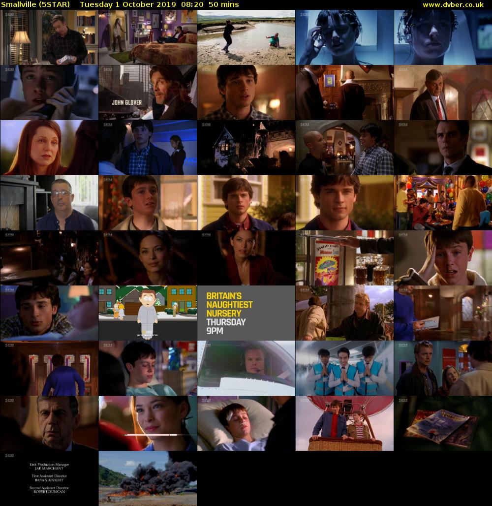 Smallville (5STAR) Tuesday 1 October 2019 08:20 - 09:10