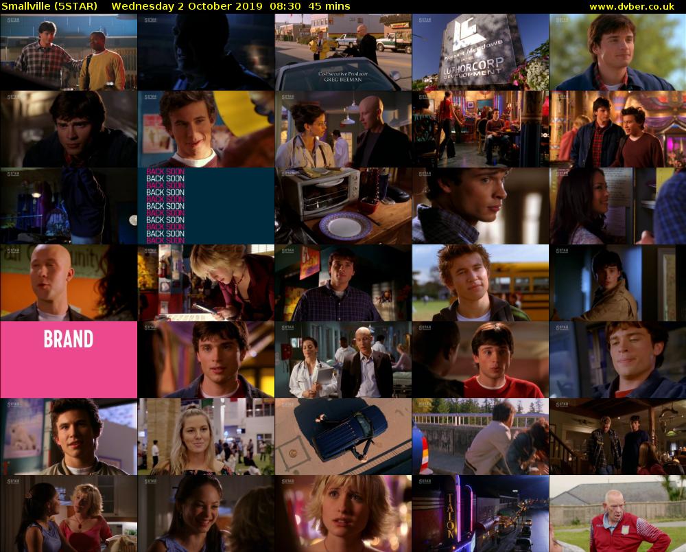 Smallville (5STAR) Wednesday 2 October 2019 08:30 - 09:15