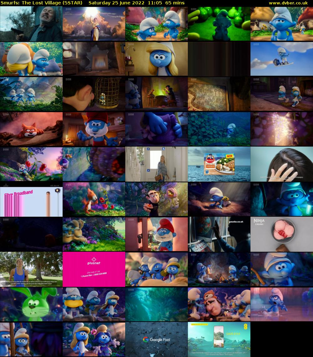 Smurfs: The Lost Village (5STAR) Saturday 25 June 2022 11:05 - 12:10