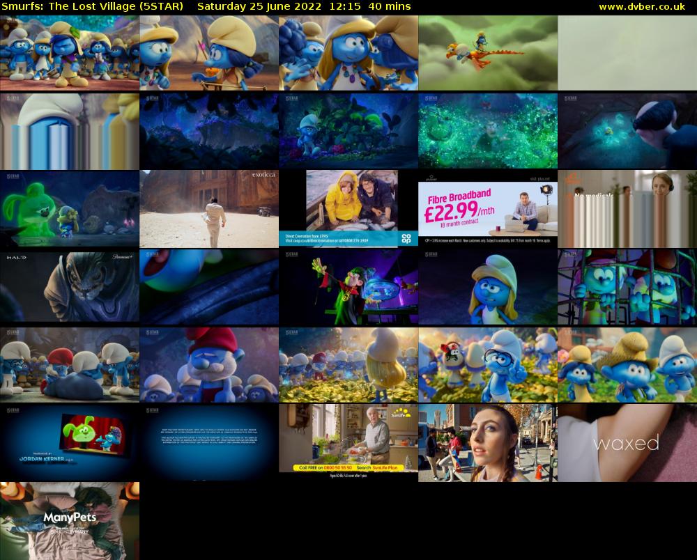Smurfs: The Lost Village (5STAR) Saturday 25 June 2022 12:15 - 12:55