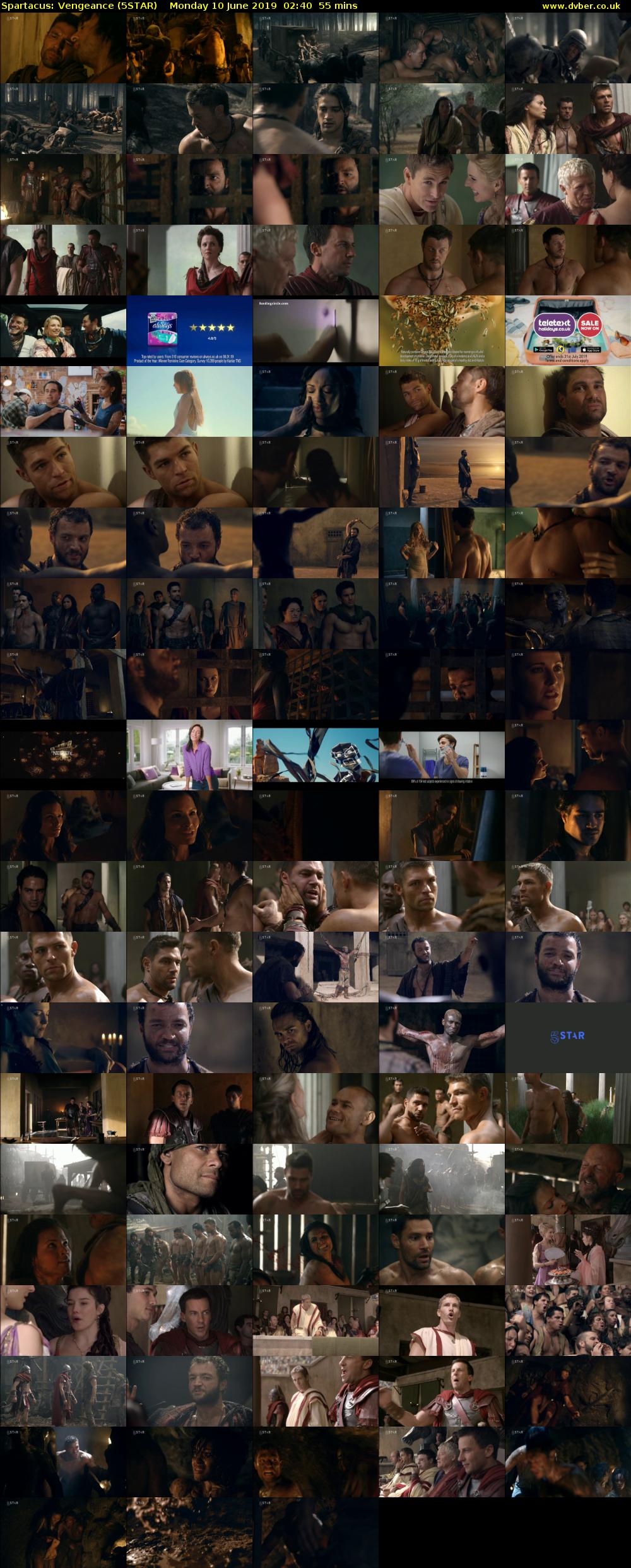 Spartacus: Vengeance (5STAR) Monday 10 June 2019 02:40 - 03:35