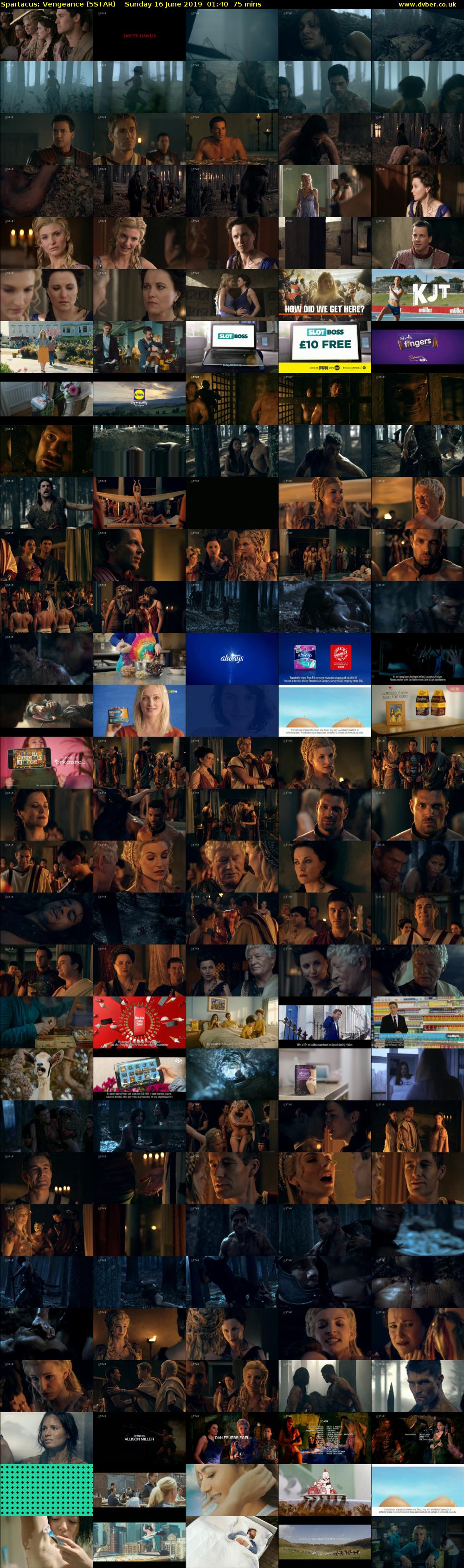 Spartacus: Vengeance (5STAR) Sunday 16 June 2019 01:40 - 02:55