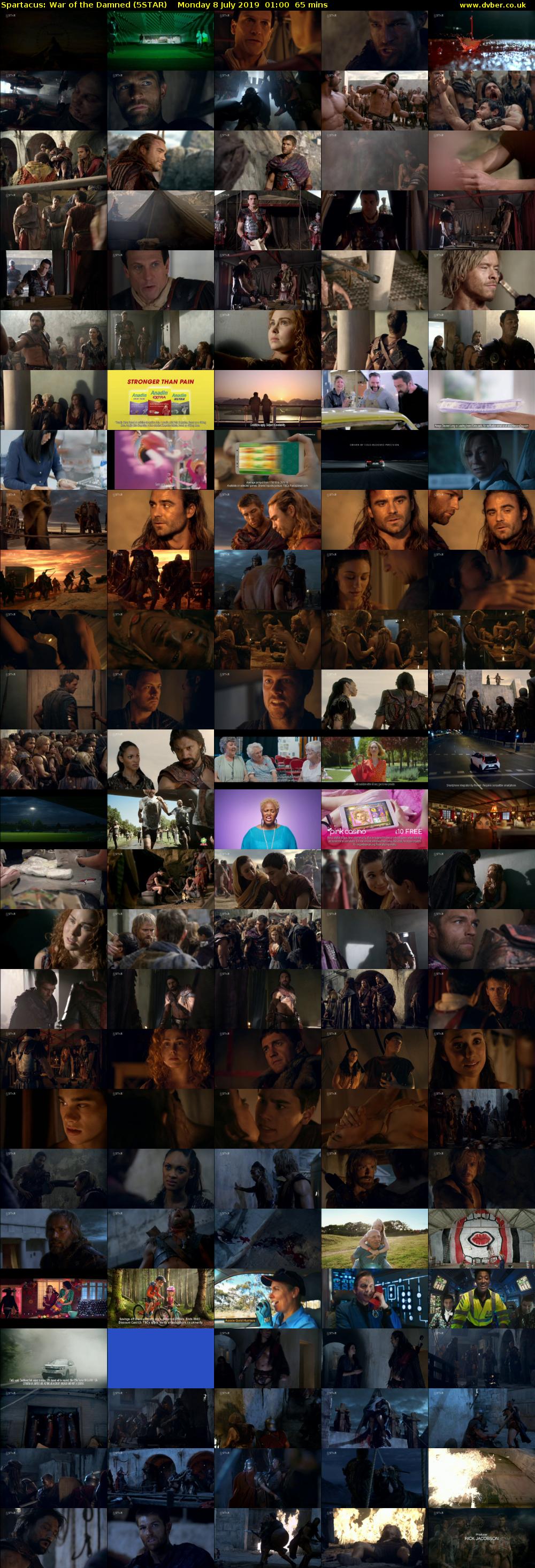 Spartacus: War of the Damned (5STAR) Monday 8 July 2019 01:00 - 02:05