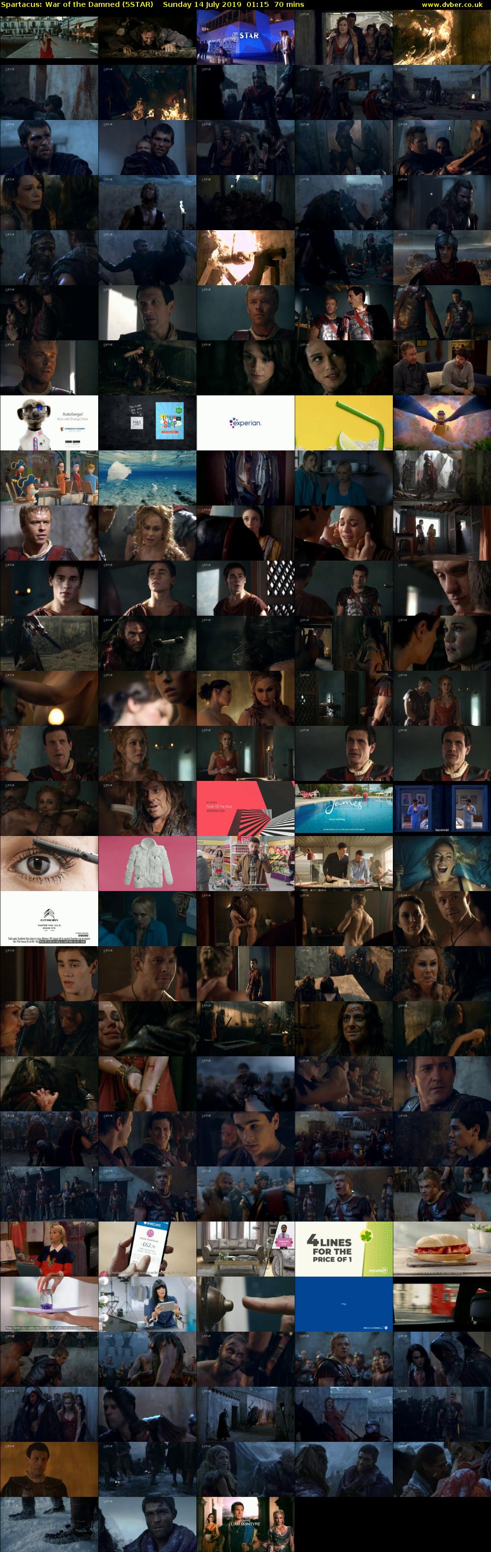 Spartacus: War of the Damned (5STAR) Sunday 14 July 2019 01:15 - 02:25