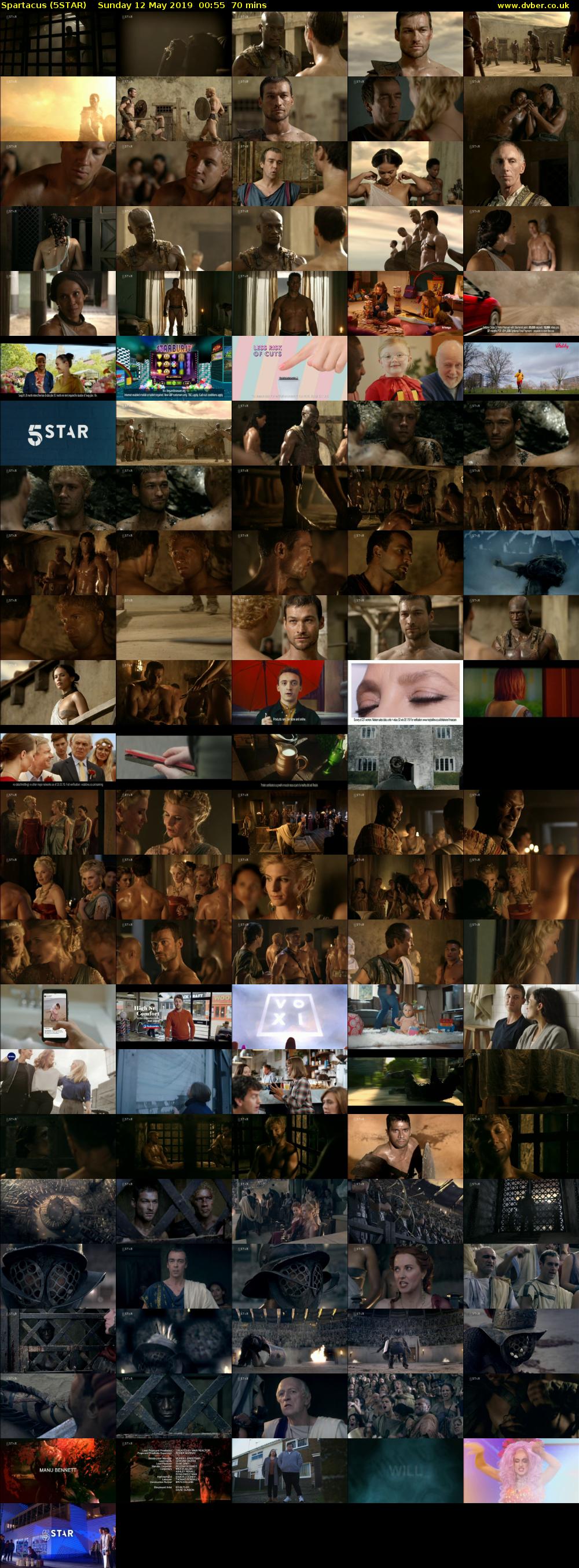 Spartacus (5STAR) Sunday 12 May 2019 00:55 - 02:05