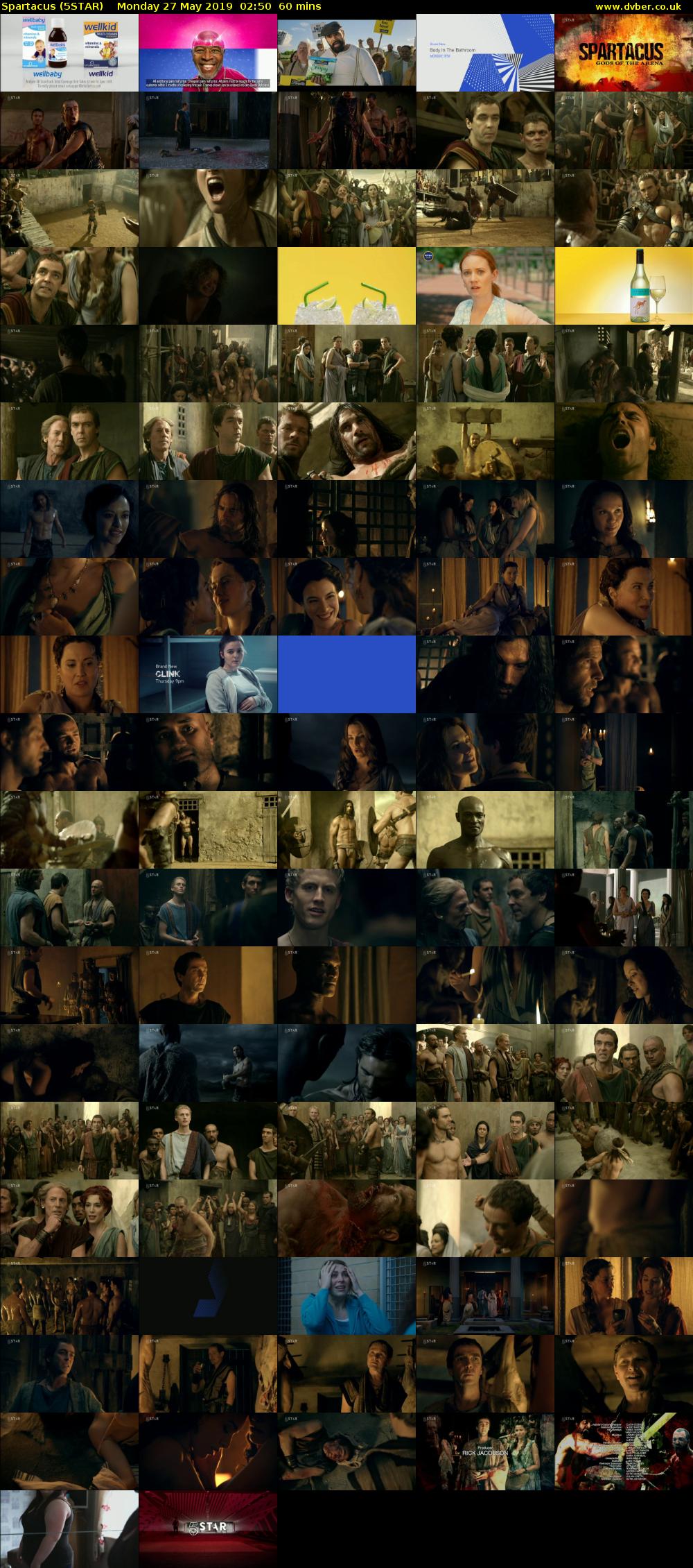 Spartacus (5STAR) Monday 27 May 2019 02:50 - 03:50