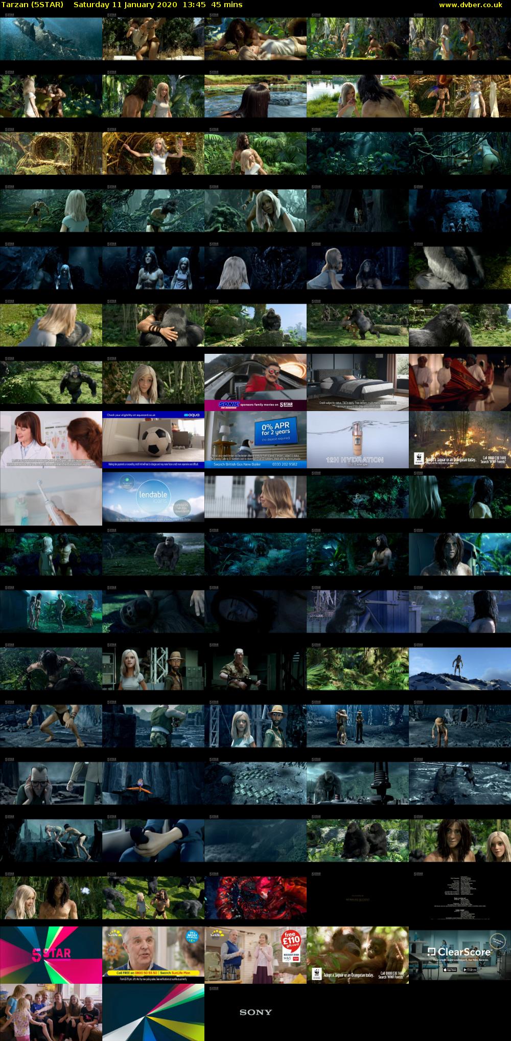Tarzan (5STAR) Saturday 11 January 2020 13:45 - 14:30